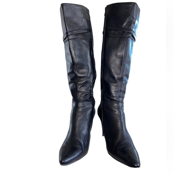 Lauren Ralph Lauren Jayde kidskin leather tall heeled boots. Size 9B GUC - Picture 6 of 16